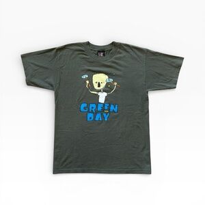 VTG 1997 Green Day Hammer Head Nimrod Rare Merch Tee Giant Tag Made in USA Large